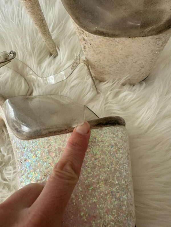 Extremely Filthy Worn 8-Inch Glitter Pleasers – A Seductive Keepsake - Image 2