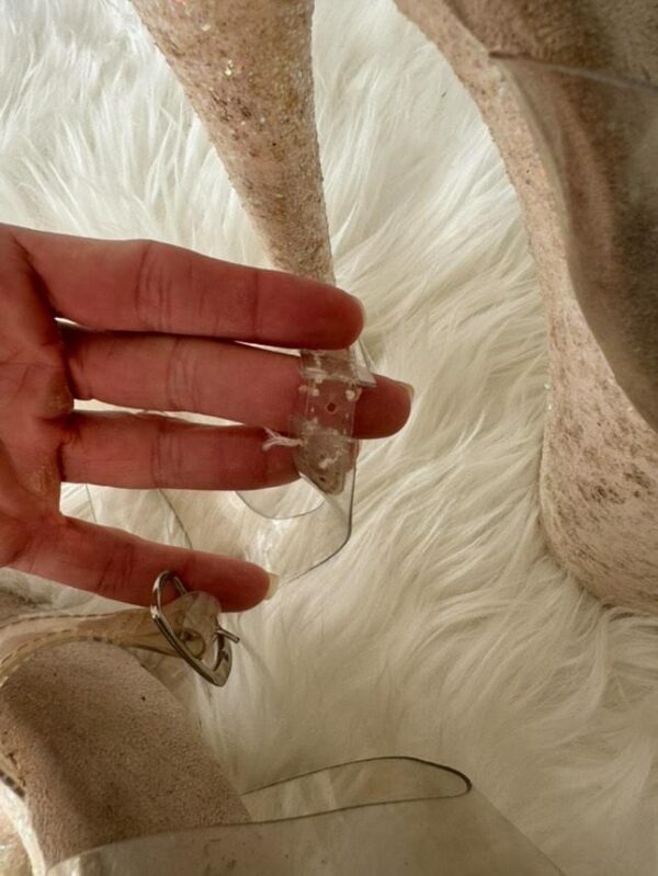 Extremely Filthy Worn 8-Inch Glitter Pleasers – A Seductive Keepsake - Image 3